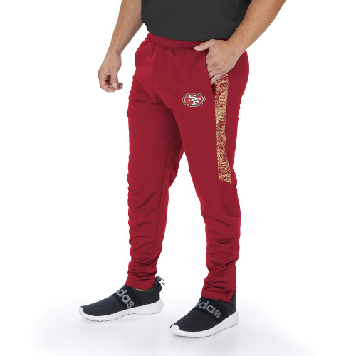 Officially Licensed Zubaz Men's NFL Men's NFL Track Pant with Half Sides, San Francisco 49ers, Size X-Large Officially Licensed Zubaz Men's NFL Men's NFL Track Pant with Half Sides, San Francisco 49ers, Size X-Large