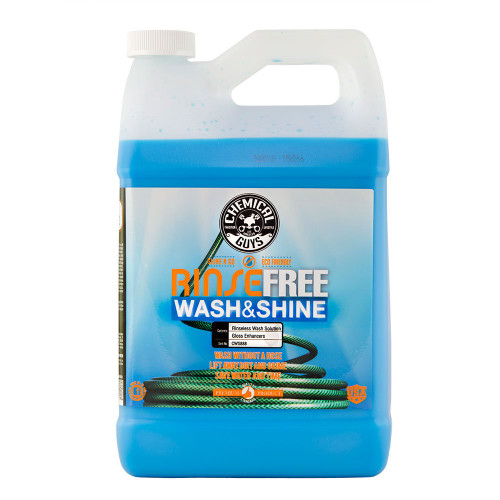 Chemical Guys CWS888 Rinse-Free Car Wash & Shine Rinseless Soap (Use with Bucket), Safe for Cars, Trucks, SUVs, Motorcycles, RVs & More, 128 fl oz (1 Gallon) Chemical Guys CWS888 Rinse-Free Car Wash & Shine Rinseless Soap (Use with Bucket), Safe for Cars, Trucks, SUVs, Motorcycles, RVs & More, 128 fl oz (1 Gallon)