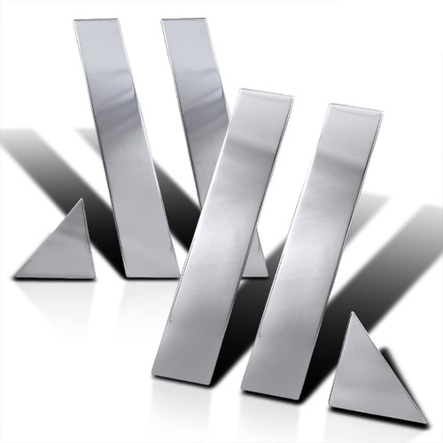 Spec-D Tuning Door Pillar Trims Compatible with 2005-2010 Chrysler 300 300C SRT8, 2005-2008 Dodge Magnum