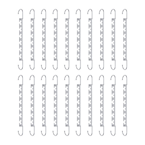 Magic Clothing Hangers Space Saving Sturdy Metal Hangers Wardrobe Closet Organizer Space Saving Hanger Pack of 20 Cascading Hangers