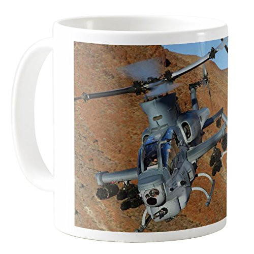 AquaSakura - Viper Ah 1z Bell Attack Helicopter Us Marine Zulu Cobra - 11oz Ceramic Coffee Mug Tea Cup