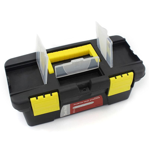 OUSIKA Tool Organizer Box/Toolbox Multi-Function Toolbox Home Vehicle Maintenance Hand-Held Portable Hardware Storage Box Repair Tool Box Case Sturdy and Durable Tools Storage Boxes Boxes