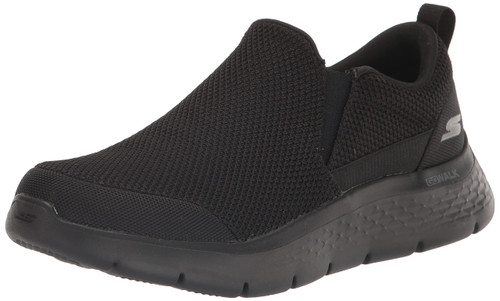Skechers Men's Gowalk Flex-Athletic Slip-On Casual Loafer Walking Shoes with Air Cooled Foam Sneaker, Black, 9.5