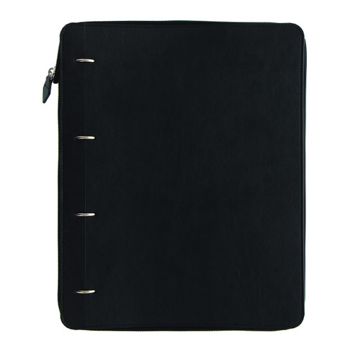 Filofax Clipbook, A4 Zip Size, Classic Monochrome Collection, Refillable Notebook, Black (B144002)