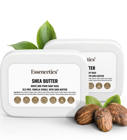 Essencetics Melt and Pour Shea Butter Soap Base 10 lb - Premium Glycerin - Ideal Natural Soap Making Kit with Shea Butter - Soap Creating Supplies - Make Your Shea Butter Soap with Premium Base Essencetics Melt and Pour Shea Butter Soap Base 10 lb - Premium Glycerin - Ideal Natural Soap Making Kit with Shea Butter - Soap Creating Supplies - Make Your Shea Butter Soap with Premium Base