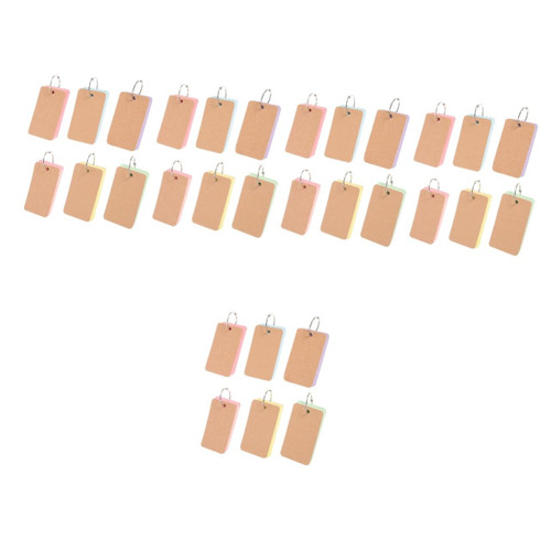 Ciieeo 30 pcs portable memo pad vocabulary word flashcard abc study cards Small Writing Note Pads notecards on ring blank notecards flip note blank notepad paper student pocket blank card