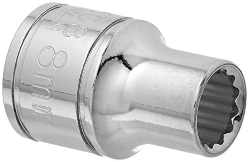 Williams 31608 3/8-Inch Drive 12 Point Shallow Socket, 8mm