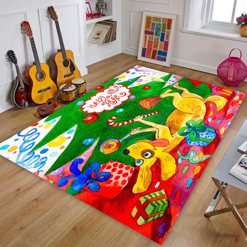 Christmas Dog Gift Kids Room Carpet for Kids Room Area Rugs 3x5ft/36x60in/90x150cm, Non-Slip Rugs Indoor Floor Carpet, Non-Shedding Washable Area Rug Christmas Dog Gift Kids Room Carpet for Kids Room Area Rugs 3x5ft/36x60in/90x150cm, Non-Slip Rugs Indoor Floor Carpet, Non-Shedding Washable Area Rug