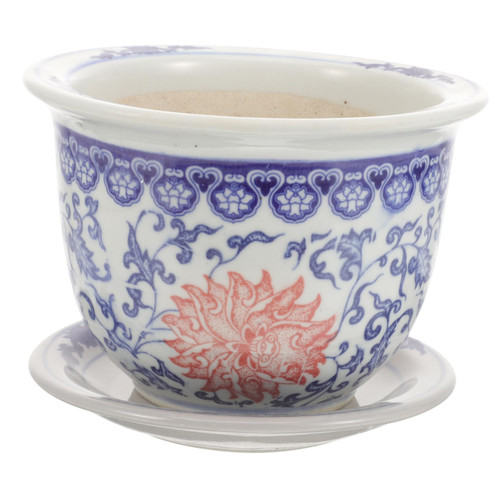 NOLITOY 1 Set Ceramics Unique Flower pots Plant pots Ceramic Plant Pot Convenient Flowerpot Indoor Flowerpot Ceramic Planter Balcony planters Nursery Pot Cactus Pot Outer Diameter