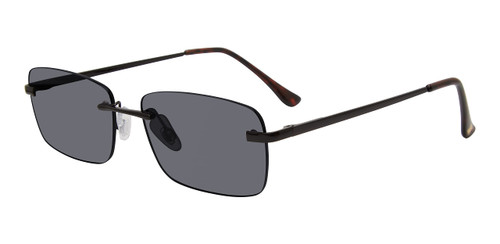 Steve Madden Women's Female Sunglasses Style Caden Rectangular, Shiny Black/Solid Smoke, 56mm, 15mm
