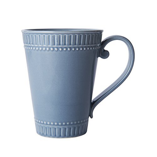 Mikasa Italian Countryside Accents Coffee Mug, Fluted Blue