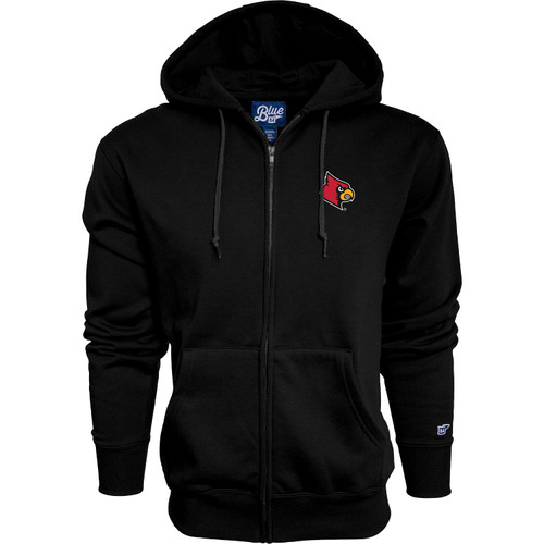 Blue 84 Men's Louisville Cardinals Full Zip Hoodie Icon, Team Color, Small