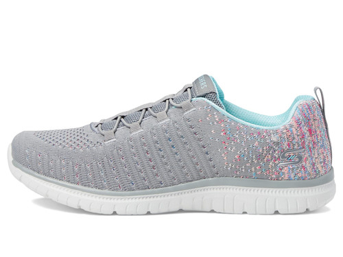 Skechers Sport Women's Women's Virtue Sneaker, Grey/Multi=GYMT, 5