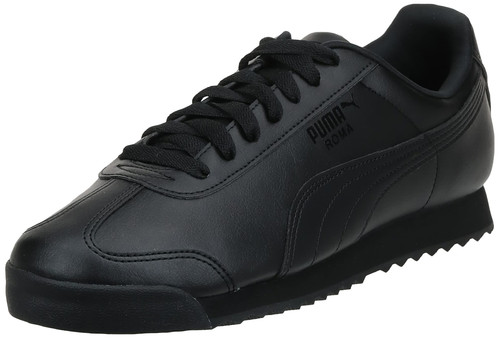 PUMA Men's Roma Basic Fashion Sneaker, Black/Black - 9.5 D(M) US