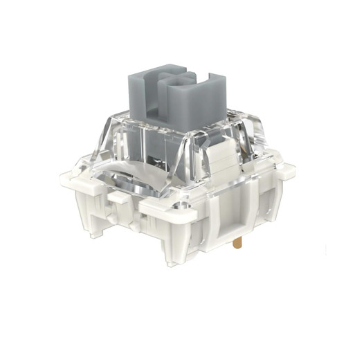 Gateron G Silver Pro 3.0 Switches Pre-lubed 3pin RGB SMD Linear Dust-Proof Single Spring Switch for Gaming Mechanical Keyboard (72Pcs, Pro Silver 3.0)