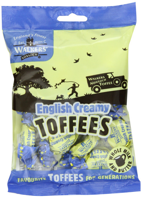 Walkers Nonsuch Toffees, English Creamy, 5.29-Ounce Bag (Pack of 12)
