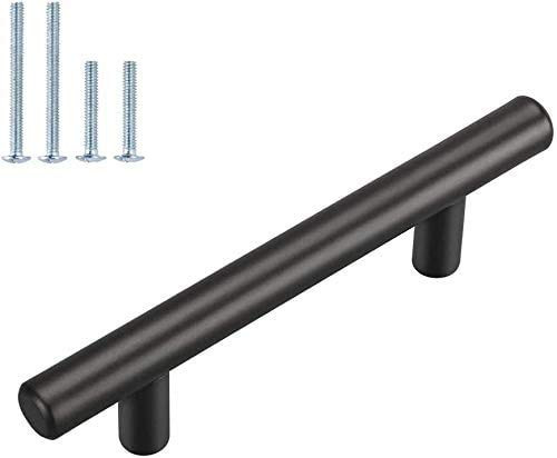 homdiy Black Cabinet Handles 10 in Kitchen Drawer Pulls 15 Pack HD201BK Bathroom Cabinet Hardware Pulls Black Drawer Pulls Dresser Handles for Bedroom, Closet, Wardrobe