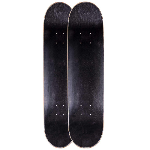 Cal 7 Blank Maple Skateboard Decks| Two Pack (Black, 8.0 inch)