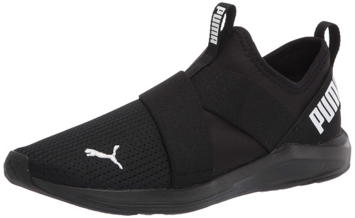 PUMA womens Prowl Slip on Sneaker Cross Trainer, Puma Black-puma White-puma Black, 9.5 US