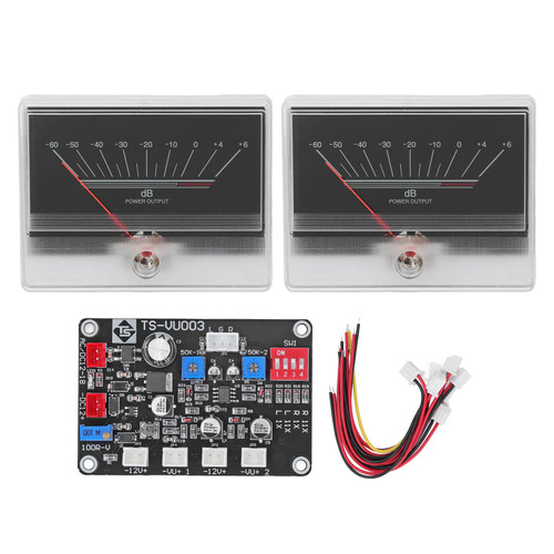 VU Meter Driver Board, Sound Audio Level Indicator,Pre Amplifier Amp with Driver Board Set Kit,Audio Level Meter,VU Header for Studio, VU Meter Driver Board, Sound Audio Level IndicatorVU Meter A