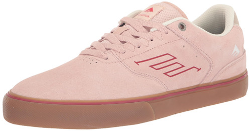 Emerica Men's The Low Vulc Skate Shoe, Pink, 7