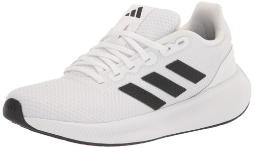 adidas Women's Run Falcon 3.0 Sneaker, White/Black/Black, 6