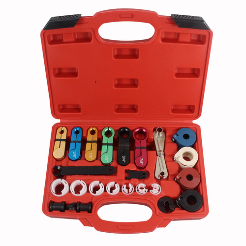 UTMALL 22pcs Master Quick Disconnect Tool Kit for Fuel Line Disconnection,Transmission Oil Cooler Line-AC Line-Air Conditioning Disconnect Tool