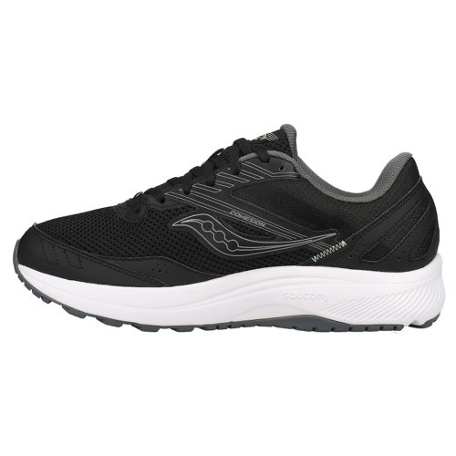 Saucony Women's Cohesion 15 Running Shoe, Black/Meadow, 8.5