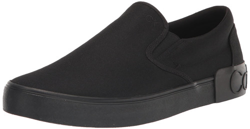 Calvin Klein Men's RYOR Sneaker, Black/Black Canvas 002, 7