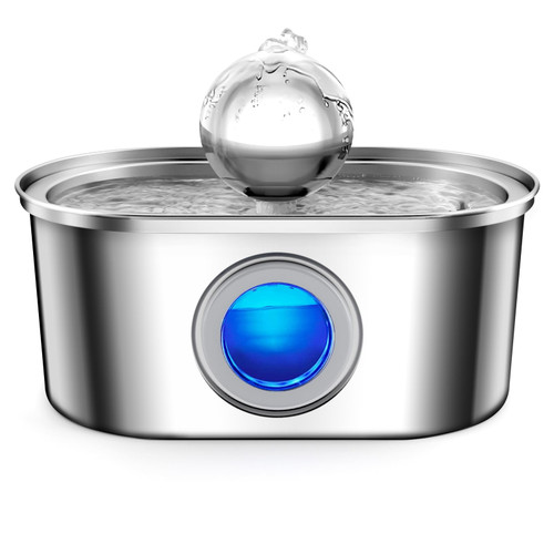Cat Water Fountain Stainless Steel, Pet Water Fountain with ????? ????? ??????, ?????/?.?? Automatic Water Fountain for Cats Inside, Dog Fountain Dispenser with Filters Cat Water Fountain Stainless Steel, Pet Water Fountain with ????? ????? ??????, ?????/?.?? Automatic Water Fountain for Cats Inside, Dog Fountain Dispenser with Filters