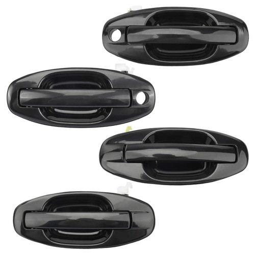 IRONTEK Exterior Door Handle 83650-26000 83660-26000 82650-26000 82660-26000 OE Replacement FITS 2001-2006 for Hyundai Santa Fe 4PCS