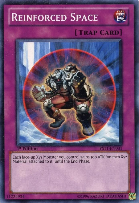 Yu-Gi-Oh! - Reinforced Space (YS11-EN031) - Starter Deck: Dawn of The Xyz - 1st Edition - Common