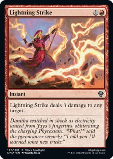 Magic: the Gathering - Lightning Strike (137) - Dominaria United Magic: the Gathering - Lightning Strike (137) - Dominaria United
