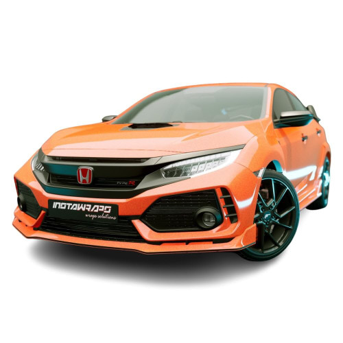 KPMF K75400 Vinyl Film Car Wrap Series | Gloss Ember Orange | K75404 | (Sample 3in x 5in)