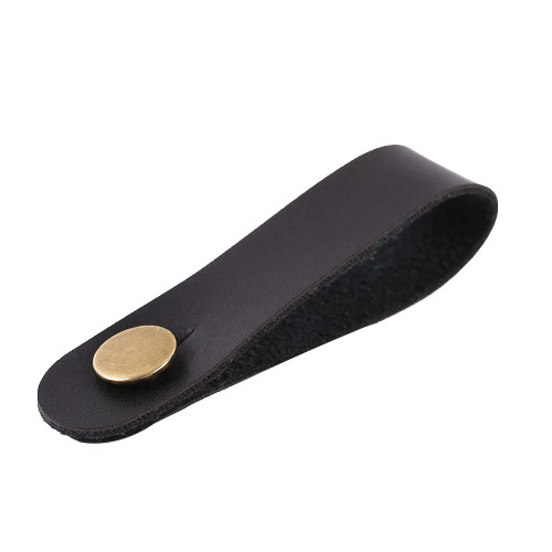 Faux Leather Guitar Neck Strap Button Lock Guitar Headstock Strap Tie Headstock Strap Adapter for Acoustic, Electric, And Bass Guitars Black