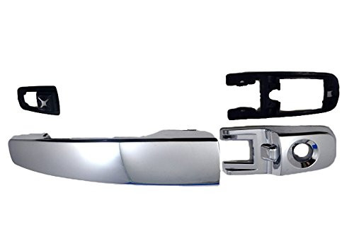 PT Auto Warehouse FO-3346M-FL - Outside Exterior Outer Door Handle, Chrome - Driver Side Front