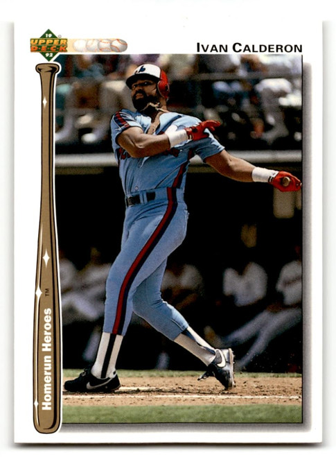 1992 Upper Deck Home Run Heroes #HR24 Ivan Calderon NM Near Mint Expos