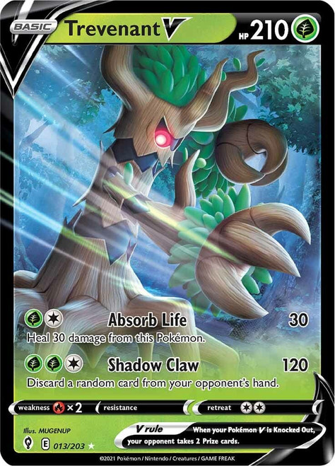 Trevenant V - 013/203 - Ultra Rare - Sword & Shield - Evolving Skies