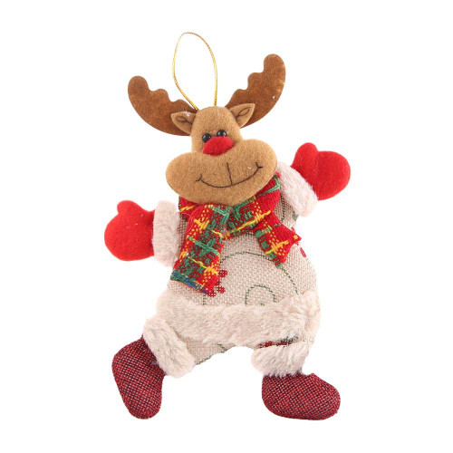 Houchu Christmas Pendants Santa Claus Snowman Bear Christmas Tree Hang Decorations Cute Toy Doll Xmas Decor Party Decor(Elk) Houchu Christmas Pendants Santa Claus Snowman Bear Christmas Tree Hang Decorations Cute Toy Doll Xmas Decor Party Decor(Elk)