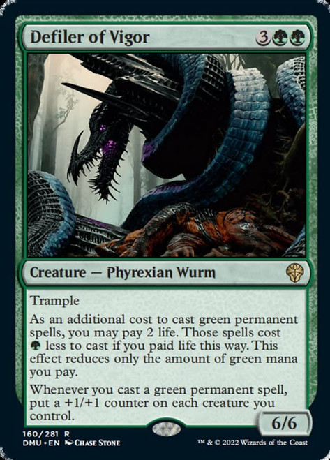 Magic: the Gathering - Defiler of Vigor (160) - Dominaria United Magic: the Gathering - Defiler of Vigor (160) - Dominaria United