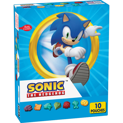 Sonic Fruit Flavored Snacks, Treat Pouches, Gluten Free, 10 ct