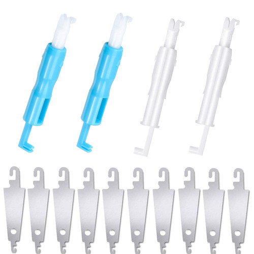 Fbshicung 14Pieces Needle Threader,Stainless Steel Needle Threaders,Sewing Needle Inserter Automatic Needle Threader Needle Threading Tool