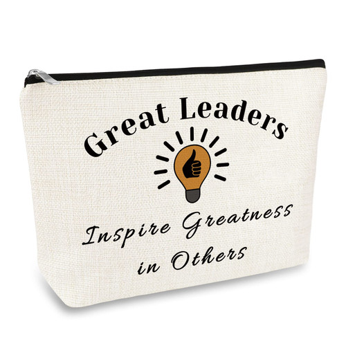 Leader Gifts for Women Makeup Bag Leader Thank You Gifts Appreciation Gifts for Leader Boss Cosmetic Bag Pouch PM Supervisor Mentor Coworker Colleague Leaving Retirement Gift Boss Day Birthday Gifts Leader Gifts for Women Makeup Bag Leader Thank You Gifts Appreciation Gifts for Leader Boss Cosmetic Bag Pouch PM Supervisor Mentor Coworker Colleague Leaving Retirement Gift Boss Day Birthday Gifts
