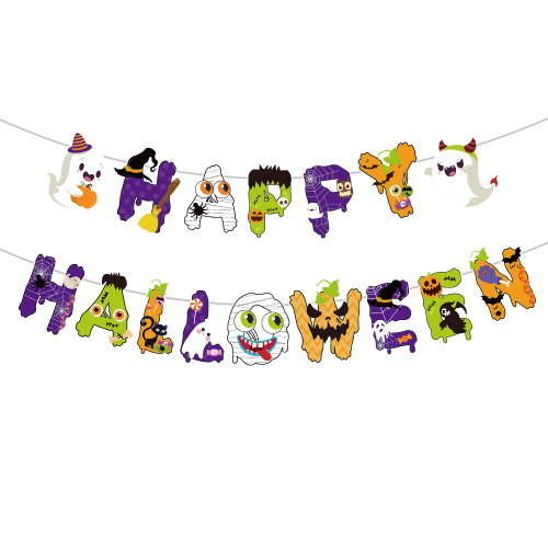 Lucleag Happy Halloween Banner, Spooky Happy Halloween Banner for Birthday Party Decorations, Halloween Party Banner for Haunted Houses Mantle Fireplace Halloween Decoration Supplies Lucleag Happy Halloween Banner, Spooky Happy Halloween Banner for Birthday Party Decorations, Halloween Party Banner for Haunted Houses Mantle Fireplace Halloween Decoration Supplies