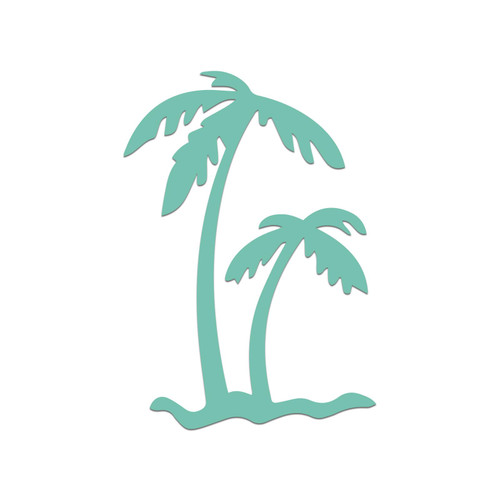 Palm Trees Sticker Vinyl Decal Notebook Car Window Laptop 2.75" x 4" (Mint)