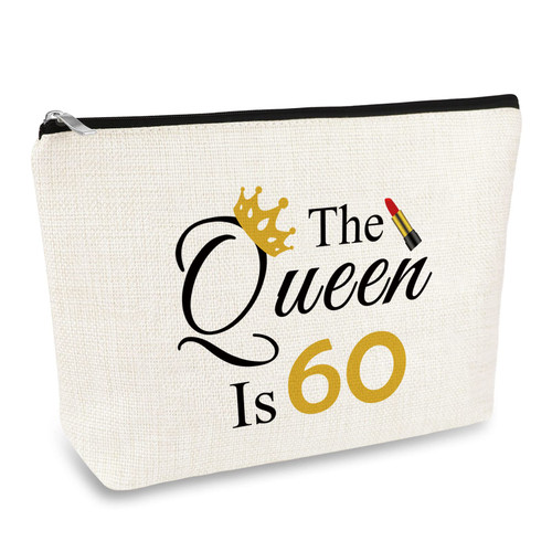 60th Birthday Gifts For Grandma Wife 1962 60th Birthday Makeup Bag 60 Year Old Gift Cosmetic Bag Birthday Gifts For 60 Year Old Woman Mom Friends Aunt 60th Birthday Gifts Idea Travel Cosmetic Pouch