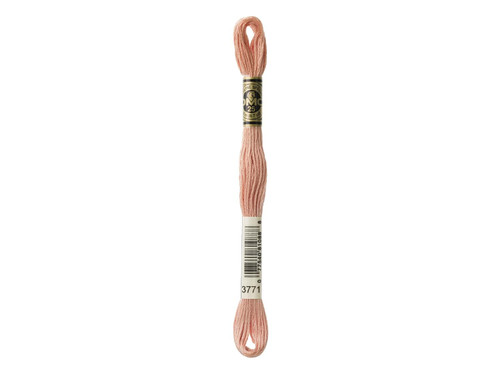DMC 117-3771 Mouline Stranded Cotton Six Strand Embroidery Floss Thread, Light Terra Cotta, 8.7-Yard