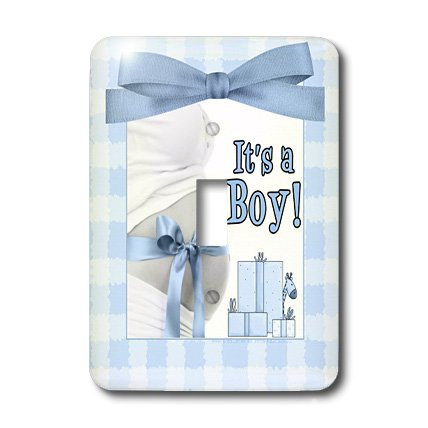 3dRose LSP_40754_1 Its A Boy Blue Maternity Single Toggle Switch