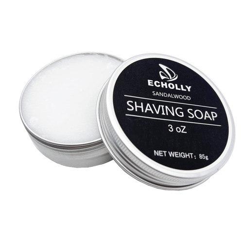 Shaving Soap for Men by Echolly- Sandalwood Mens Shave Soap- Smoothest Wet Men's Shaving Cream Soap-Travel Size Shaving Soap Cream 3 oz Shaving Soap for Men by Echolly- Sandalwood Mens Shave Soap- Smoothest Wet Men's Shaving Cream Soap-Travel Size Shaving Soap Cream 3 oz