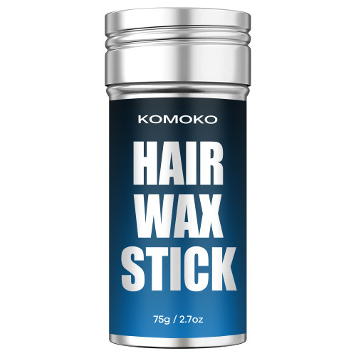 Komoko Hair Wax Stick (2.7 oz), Wax Stick for Hair, Hair Wax Stick for Flyaways, Hair Stick Wax for Frizz Hair Edge Control, Slick Stick for Hair, Non-greasy Styling Hair Pomade Stick for Men & Women